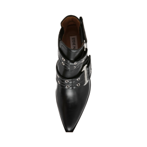 giustine black leather
