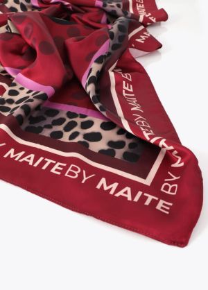 Foulard « tiger face by Maite  Rojo-Marron