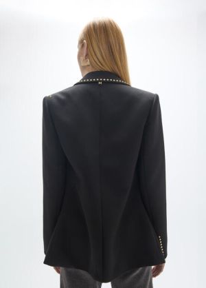 Blazer orné de rangées et imag NEGRO